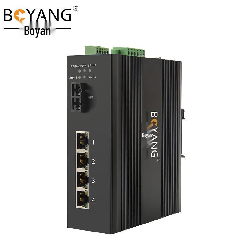 Boyang BY-G104S Industrial Gigabit Fiber Optic Transceiver