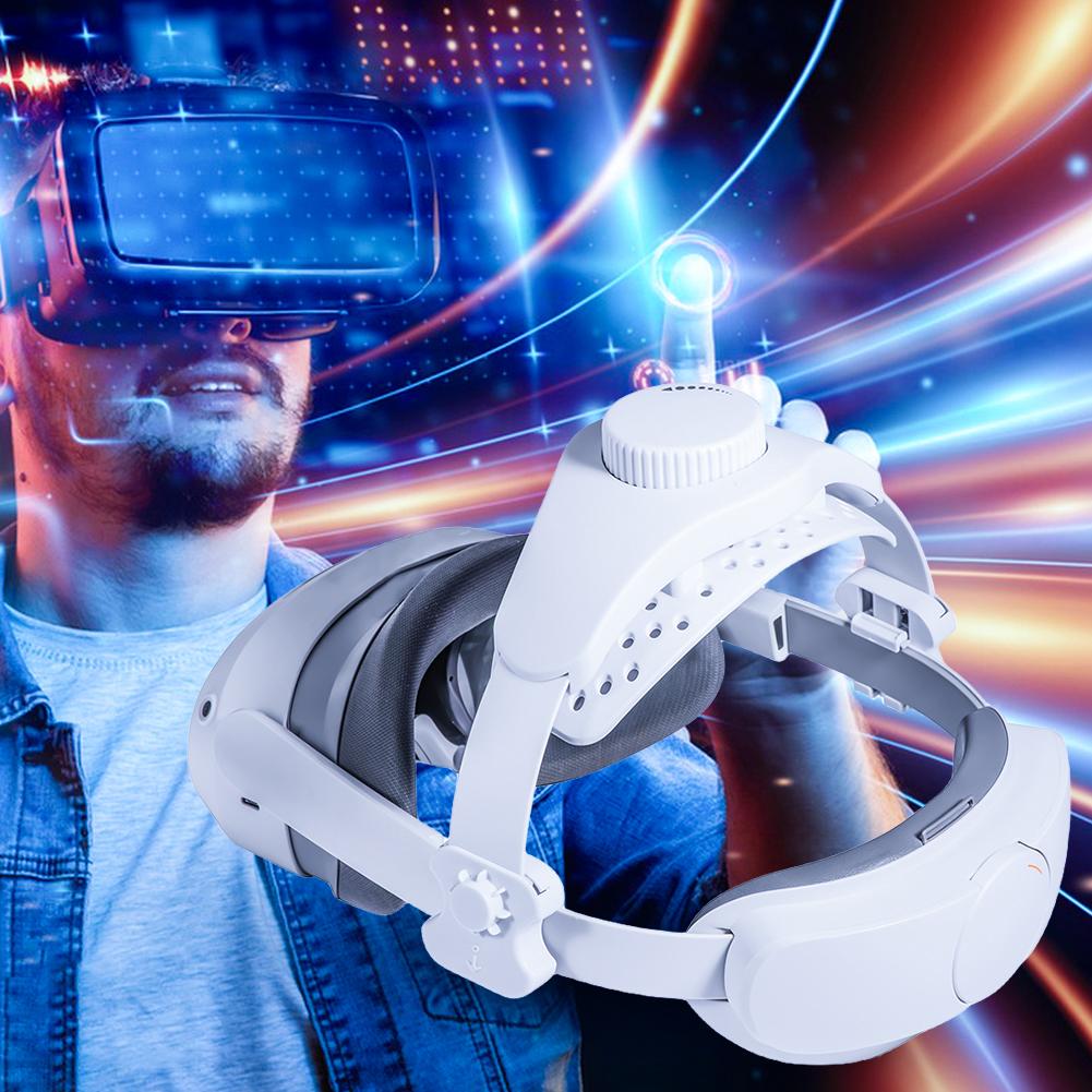 Adjustable VR Replacement Head Strap Reduce Head Pressure Head Strap VR Accessories for Meta Quest 3/2/Pro/Pico4 VR Headset