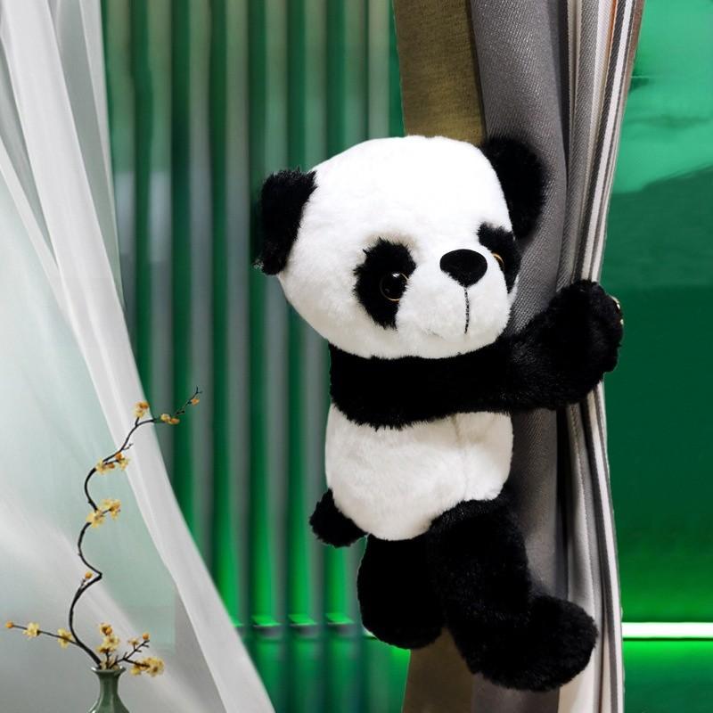 Plush Panda Window Curtain Tieback Decorative Hanging For Bedroom Decoration