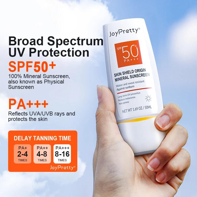 Crème solaire SPF 50, crème bloqueur solaire, Protection solaire, hydratante, pour le visage, le corps, soins de la peau, 50ml