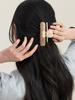 Oar Classic Marble Flow Claw Clip [Beige]