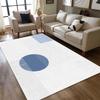 Modern Blue White Carpet Living Room Simple Style Decoration Home Sofa Area Washable Rug Bedroom Bedside Non-slip Plush Foot Mat