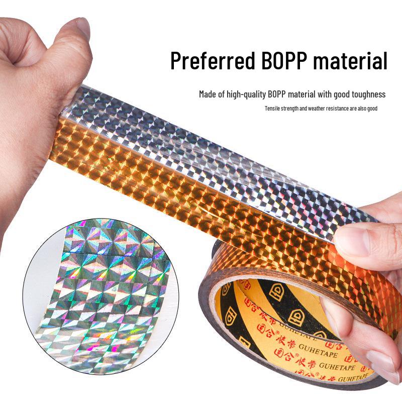 Gold Glitter BOPP Tape for DIY, Wedding, and Decoration