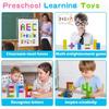 Doloowee 50 PCS Magnetic Blocks, Transparent Magnetic Building Cubes Magnet Blocks for Kids Ages 4-8, STEM Preschool Toys Montessori Sensory Magnet