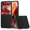 For Motorola Razr 60 Ultra 5G Case Electroplating Edge PU Leather Coated PC Phone Cover