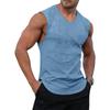 Herren Trainings Tops Sommer Fitnessstudio Fitness Sportliche Tanktops Lässig V-Ausschnitt Textur Muscle Fit Bequem Schnelltrocknend Westen