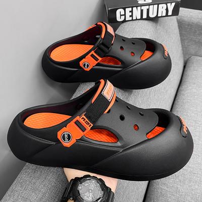 Summer Men Sandals Light EVA Men's Casual Shoes Hole Shoes Clogs Lovers Home Garden Outdoor Male Beach Flat Slippers Big Size