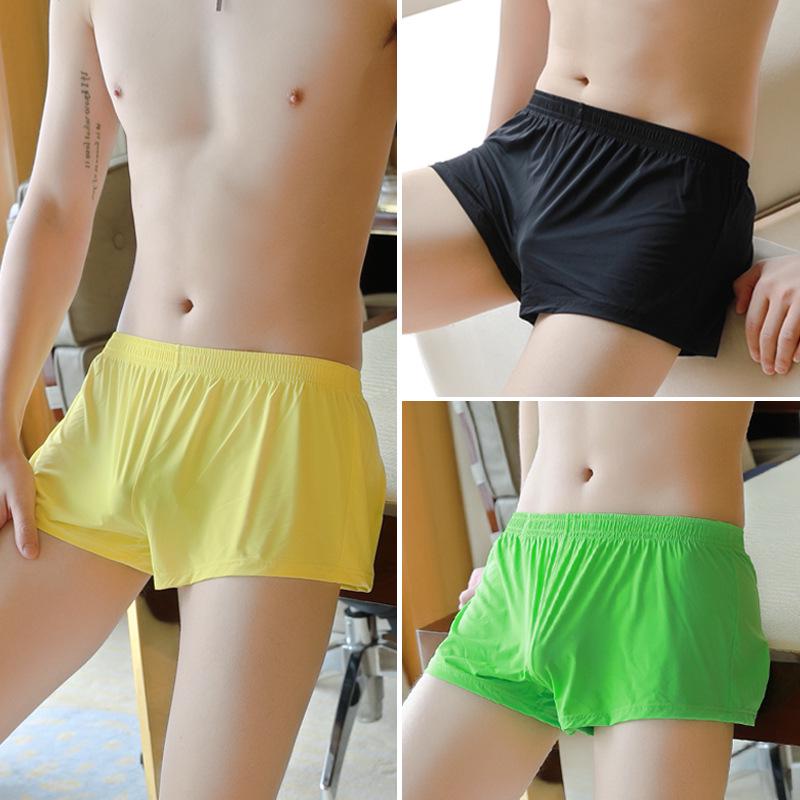 New Men's Breathable Polyester Boxer Briefs - Lightweight & Stylish