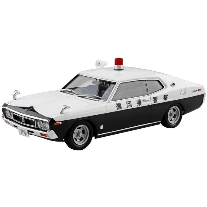 Aoshima Western Police No.10 C130 Laurel HT Patrol Car 1/24 Scale Plastic Model
