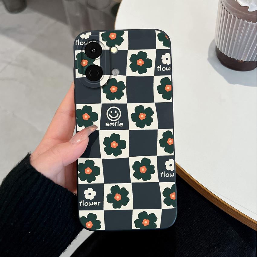 For Tecno Spark Go 3 1S 2 30 40 40C Case Pova 7 Neo Ultra Pro Phone Cover Cool Black White Check Soft Silicone Shockproof Shell For Tecno Housing Capa