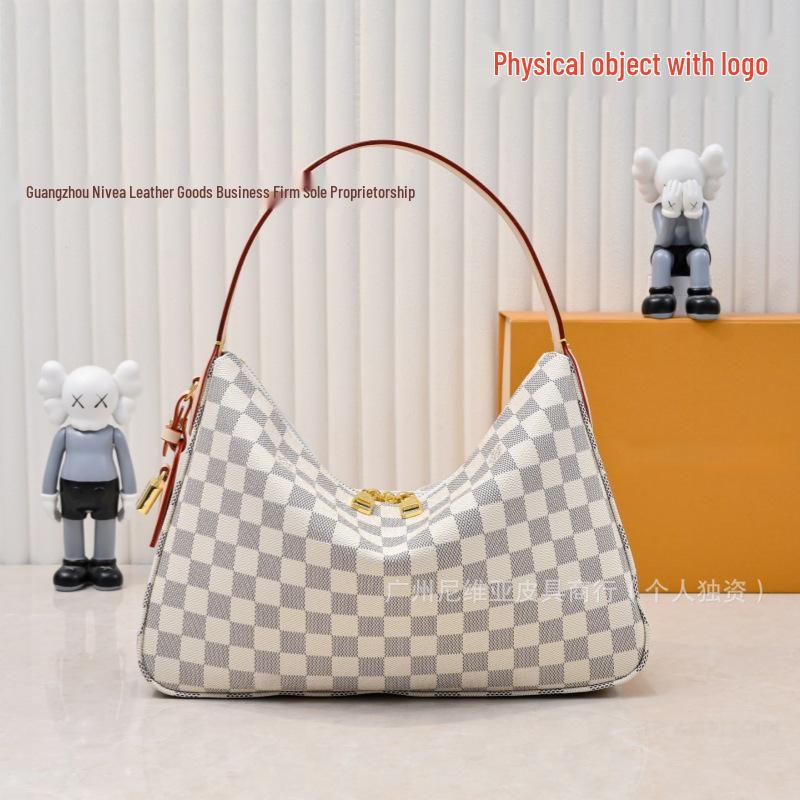 

Women s Classic Monogram Slouchy Shoulder Bag - Versatile, Fashionable, Large Capacity Underarm Design 33x9x22 cm