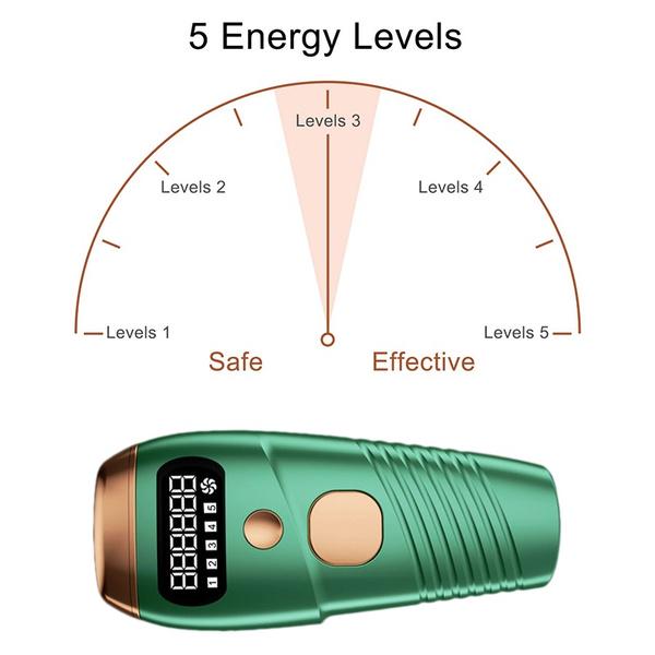 5 režimů, Ice-sense 999999 Flash LCD Profesionální permanentní IPL epilátor Laser-Elektrický Žena Bezbolestné Navlékání Stroj na odstraňování chloupků EU Plug/US Plug
