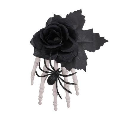 Lightweight Halloween Hair Claw Barrettes With Bone Design Securely Hold For Curly Straight Braided Hairstyles