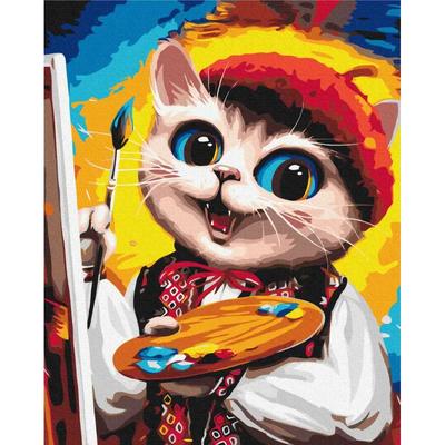 Painting by Numbers. Kitten the Artist