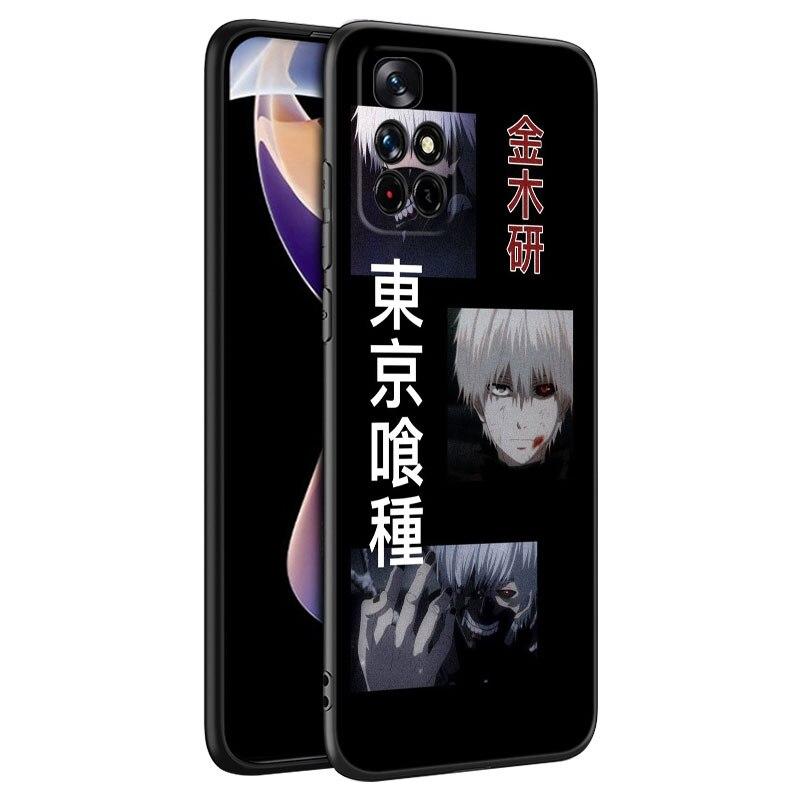 Tokyo Ghoul Anime Kaneki Ken Phone Case For Xiaomi Redmi Note 7 8 8T 9 9S 10 10S 10T 11 11S 4G 11E 11T Pro 5G Soft Black Cover