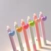 Kawaii Erasable Gel Pens Set Kawaii Love Heart Erasable Pens Blue Ink Needle Pens for Students School Korean Stationery Office