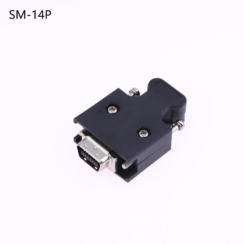 SM-6E/6P/14P/20P/26P/36P/50P MDR Connector Plug for SCSI Encoder and Servo Drive , High-Density Industrial Rectangular Interface