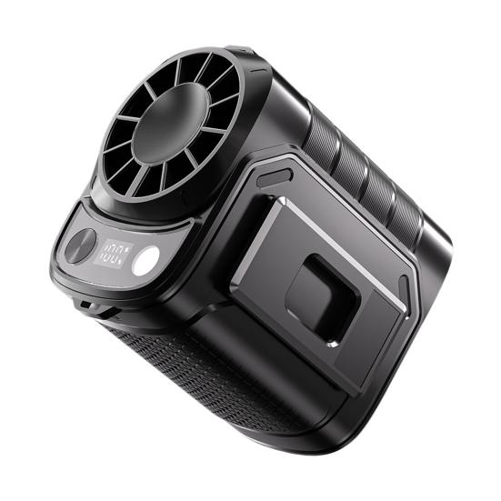 

Ice Cooling Waist Clip Fan Portable High-Speed Mini Fan for Outdoor Travel Hands-Free Rechargeable Clip-on Fan for Camping Hiking Hot Weather A чёрный