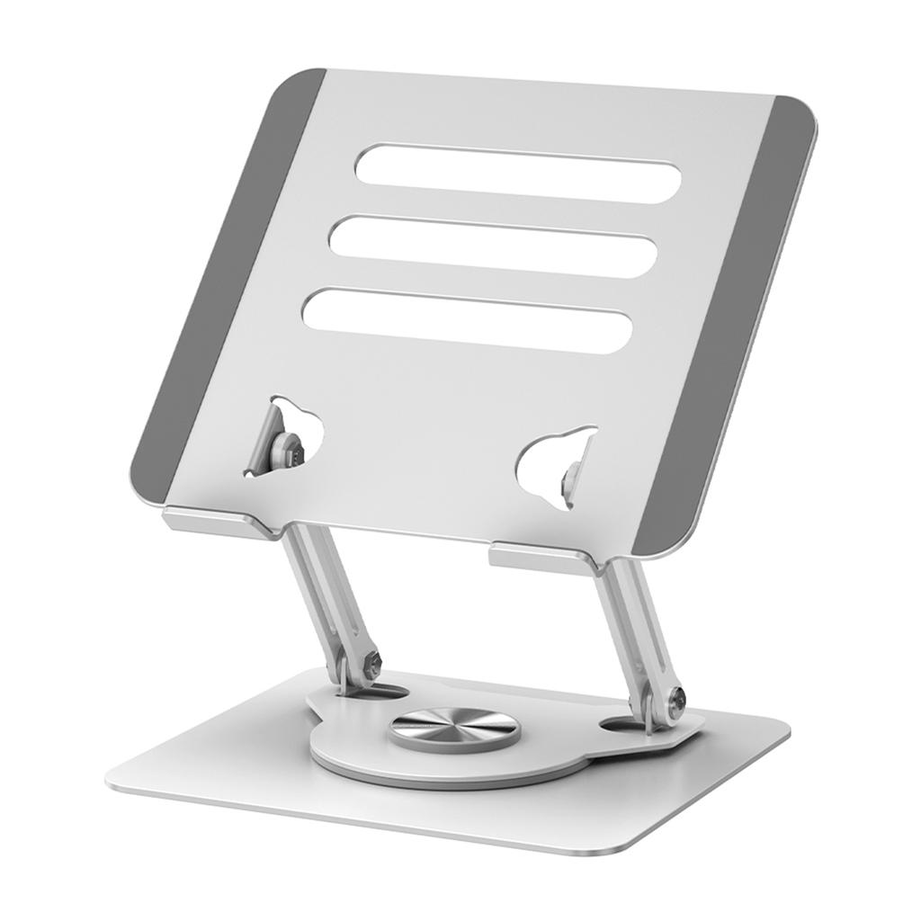 J61 12-17.3 inch Tablets Laptop Stand Height Adjustable Rotating Foldable Carbon Steel Notebook Desktop Holder Riser