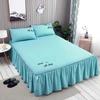 WOSTAR Nordic solid bed sheet cover bedspread summer soft comfort bedding set luxury home textiles single double queen king size