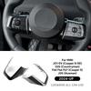 Dry Carbon Fiber For MINI Cooper S E SE J01 EV F65 F66 F67 J05 U25 Countryman 2024 Steering Wheel Button Frame Trim Sticker