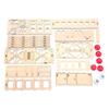 Wooden Road Block Set High Density Board Easy To Assemble Fit for LDRC X43 M58 1/43 Scale RC Crawler