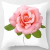 45x45cm Rose Series Pillowcase Yellow Pink Flowers  Sofa Office Seat Cushion Cover Room Aesthetic Home Decoration