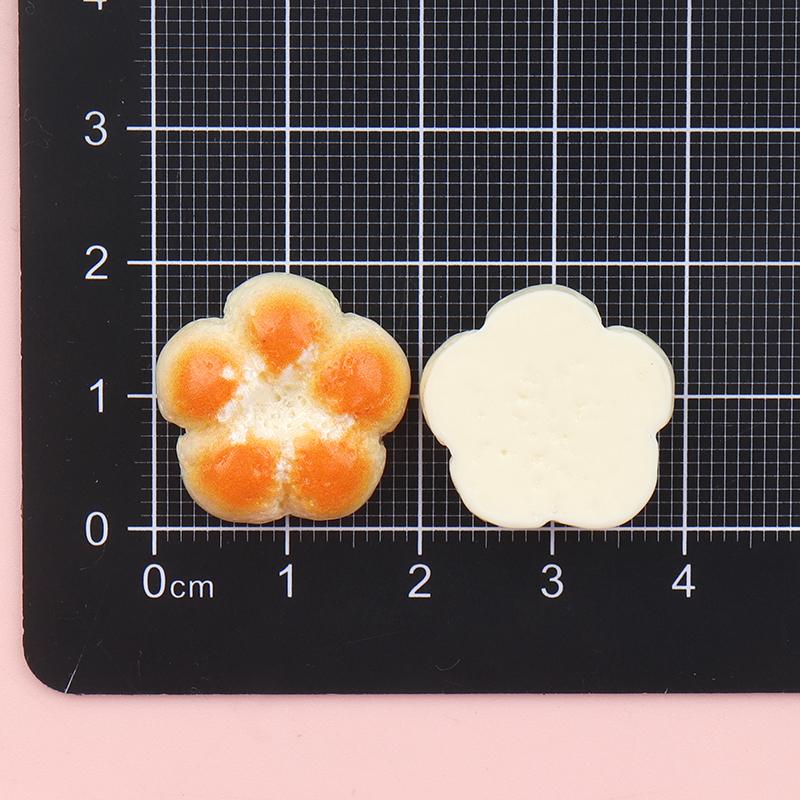 10/100Pcs Simulation Bread Resin Cabochon Flatbacks Fit DIY Scrapbooking Crafts Hair Bow Center Accessories Dollhouse Deco Parts