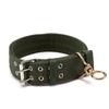 Verstellbares breites doppeltes Halsband für mittelgroße Hunde, strapazierfähiges Nylonmaterial mit Metallschnalle und D-Ring für sicheren Halt und bequemes Tragen