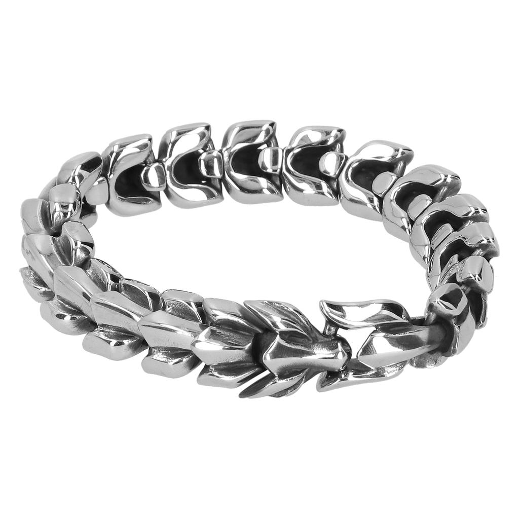 Keel Chain Link Bracelet Punk Style Wristband Retro Titanium Steel Bangle Decoration for Man