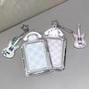 3 Inch Kpop Leather Card Holder Keychain Kpop Photocard Holder Idol Photo Card Protective Sleeves Display Pendant Cards Cover