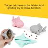 Interaktives Katzen-Puzzlespielzeug mit Leckerli-Ausgabefunktion Silikone Kauen Fischdesign Fördert Bewegung Mentale Stimulation