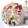 1pc TNT Automatic Folding Umbrella - Compact 8-Rib Design, Durable Plastic & Iron, Perfect Gift for Friends & Family, Yy250923022