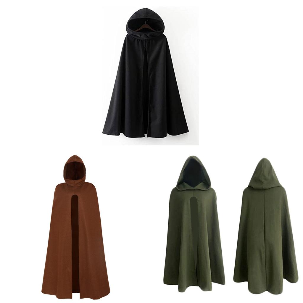 Medieval Fantasy Cloak For Kids And Adults With Polyester Fabric For Halloween Stage Costume