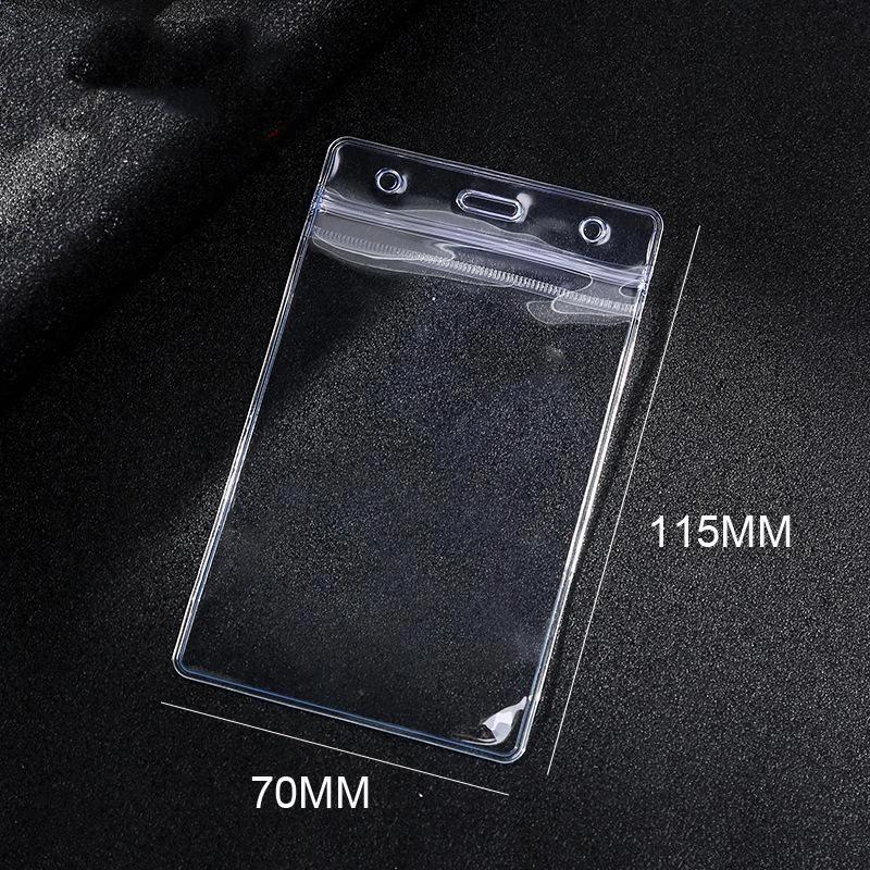 Waterproof Transparent Card Clip Plastic Protective Cover Bank Credit Card Protective Cover Identity Card Wallet