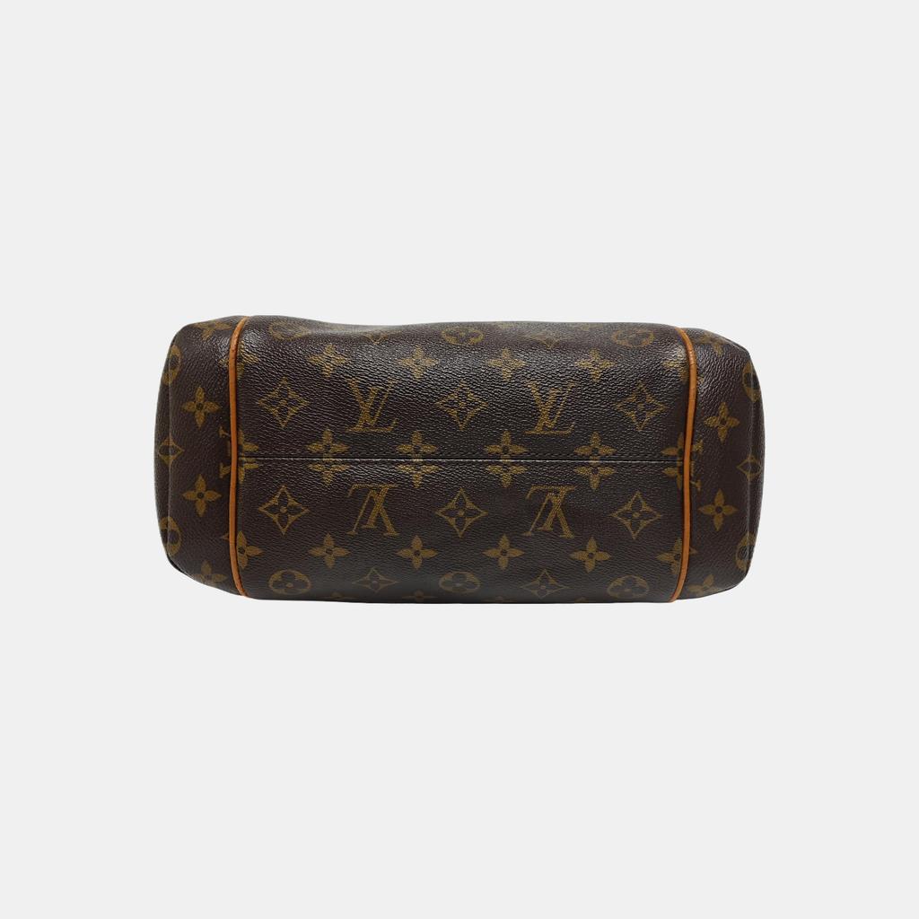 [Pre-Owned] Classic Monogram Canvas And Leather Trimmed Detail Tote Shoulder Bag - Fair #CGLY4B