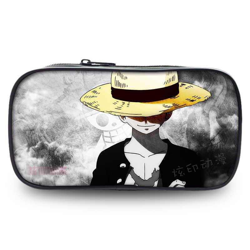 Cartoon Anime One Piece Luffy Zoro Sanji Marco Ace Sabo Pencil Case Stationery Box Students School Pen Pouch Bags Gifts Kid Friendly Entertaining Fun