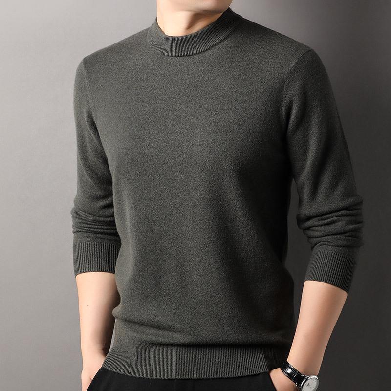 

Hengyuanxiang Men s Thickened Cashmere Wool Half-High Collar Sweater - 2025 Autumn/Winter Collection 185/100A (120)