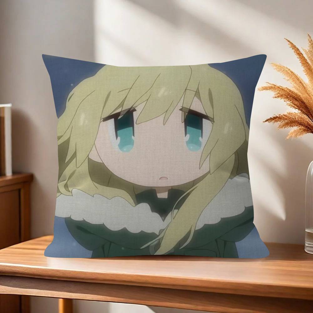 Anime Girls LLast Tour   Maple Design Cushion Cover Happy Autumn Harvest Decor Holiday Decorati Pillow Cover