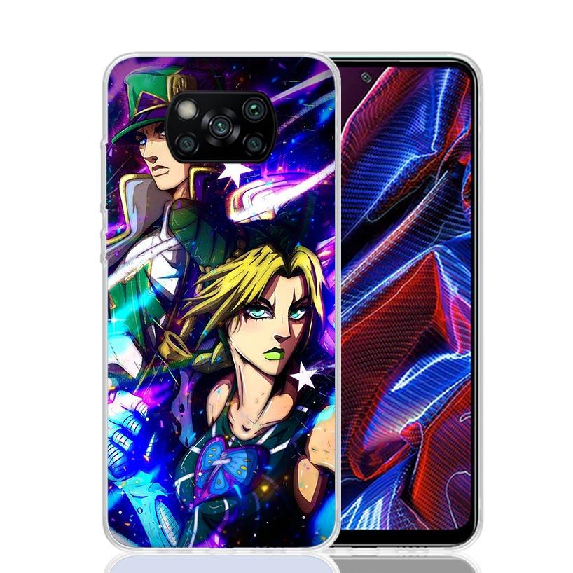 JoJo Bizarre Adventure Jolyne Cujoh Phone Case For Xiaomi Poco X7 X6 X5 Pro F7 Ultra Redmi 15C 15 13 13C 12 12C 10 10A 10C 9 9A