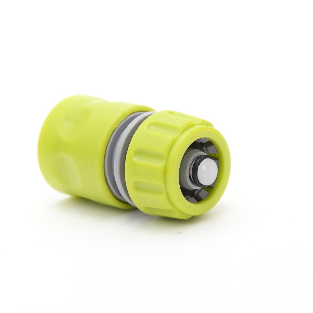 Garden Irrigation Quick-Connect: ABS Plastic Apple Green Water-Stop Connector Tool