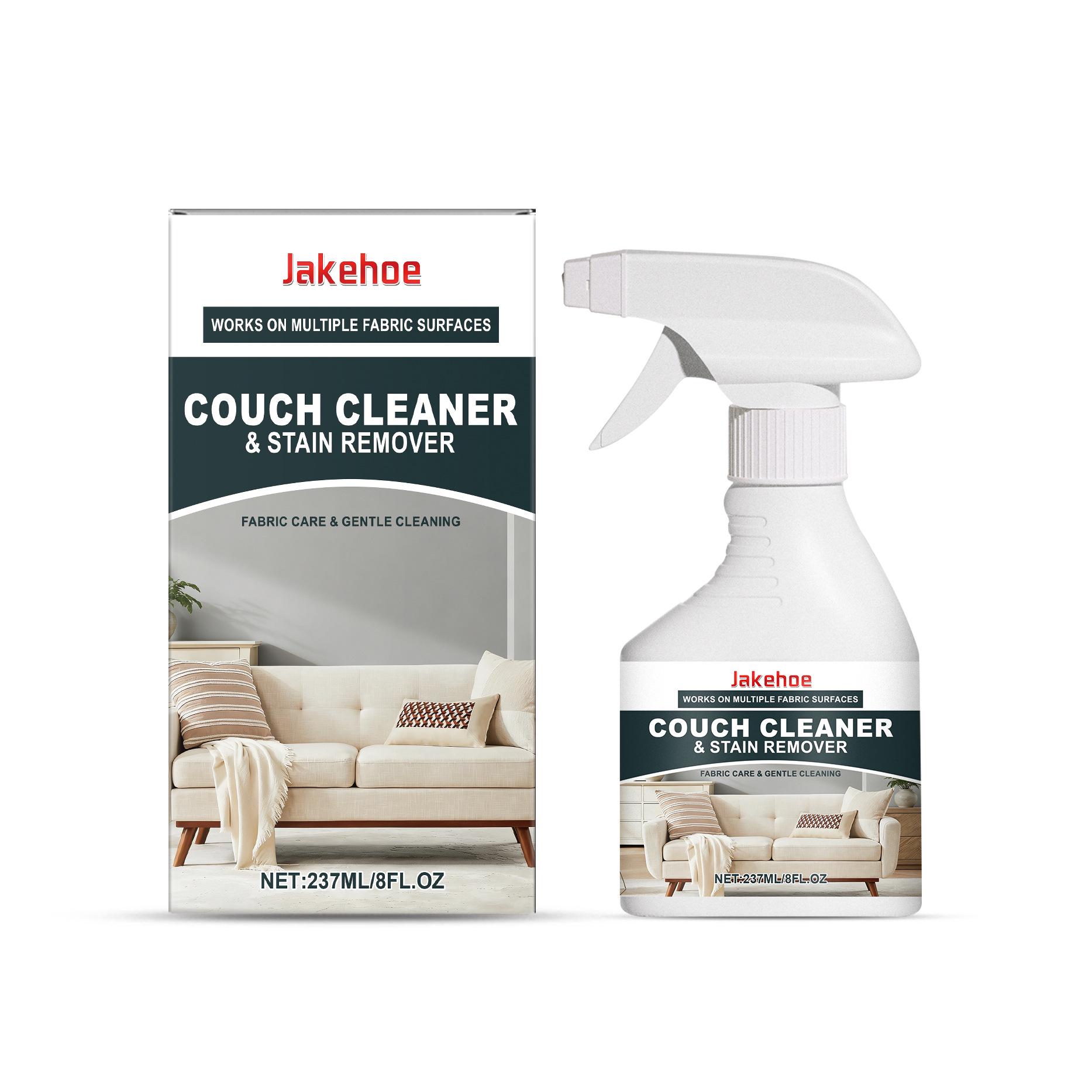 

JAKEHOE No-Rinse Sofa Stain Remover Spray for Fabric, Textile, & Leather – Eliminates Odors Easily