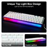 EPOMAKER Aula Hero68 HE Kablet Magnetisk Spilltastatur med Justerbar Rask Hall-effekt 8kHz Lyd RGB Boks Bakbelysning 0.01mm Aktivering, Brytere,