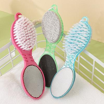 Lima de Pies 4 en 1 de Acero Inoxidable Tabla Exfoliante para Pies con Cepillo de Piedra Pómez y Lija Herramienta Removedora de Callos y Piel Muerta