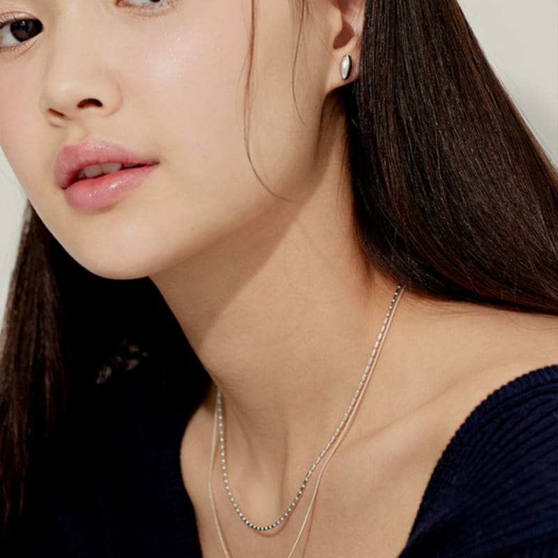 Murmur [925silver]Round Snake Necklace