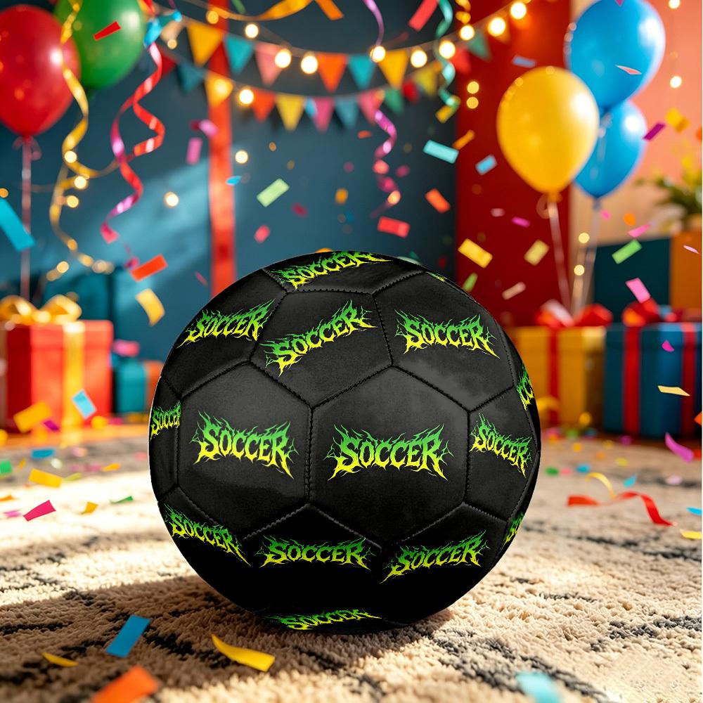 1pc Soccer Flame Art Size 5 Soccer Ball Professional Match Training Football Indoor &Outdoor Sports Ball Lightweight Durable c6526