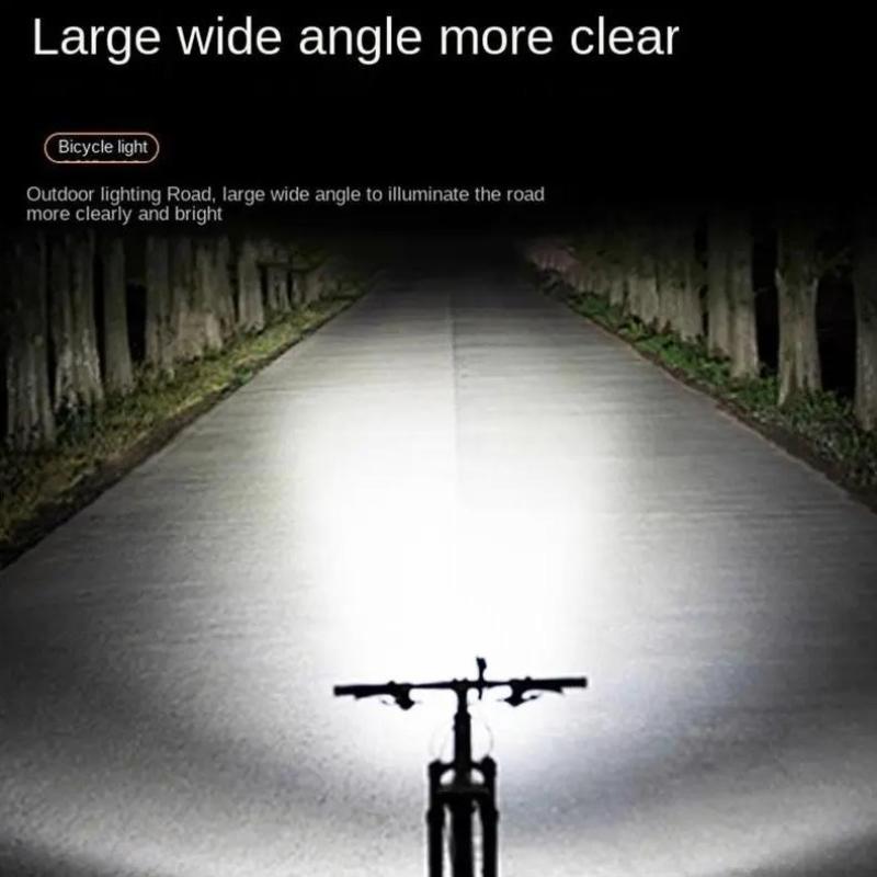 Bicycle Headlight Usb Rechargeable Cycling Safety Front Lamp Waterproof High Brightness Bike Flashlight For Night Riding Lamp