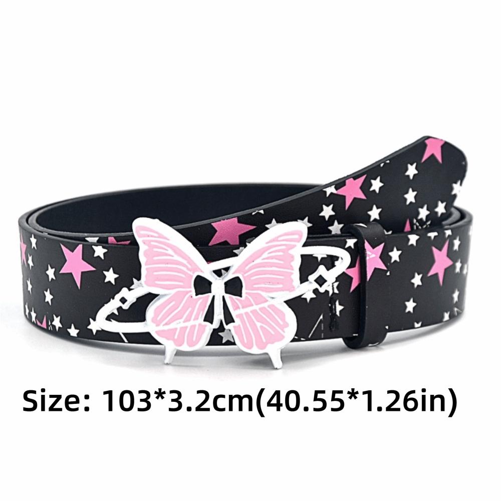Alloy Fashion Belt Star Pattern Waist Strap Trendy Dress Belt Party Occasion
