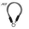 Colorful Macaron Lanyard Braided Rope Pendant Short Wrist Strap with Hanging Ring Wear-resistant Wear-Resistant Lightweight Portable Water Bottles