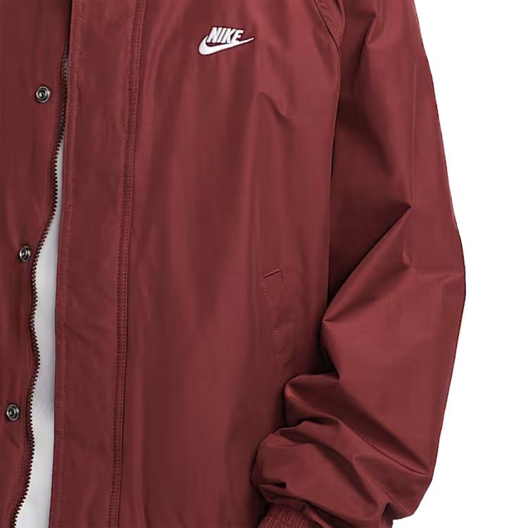 Nike Jachetă Club Futura Culoare Solidă Guler Înalt Largă Mânecă Lungă Jachetă Bărbați FZ0657-619